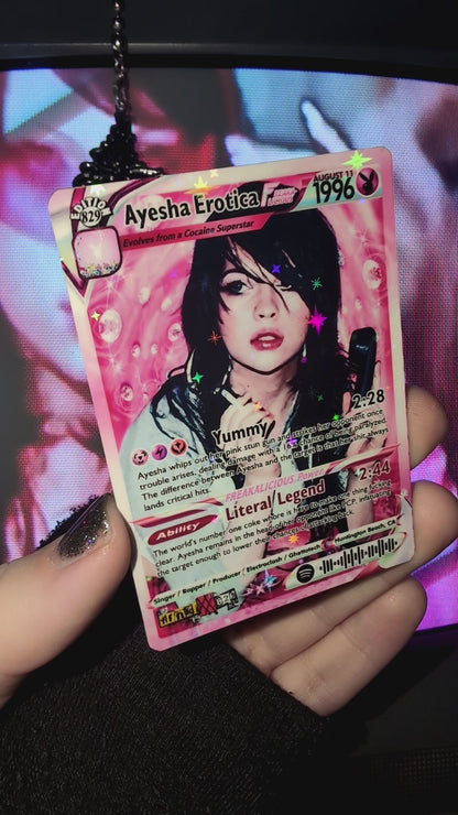 Ayesha Erotica Holographic Trading Card