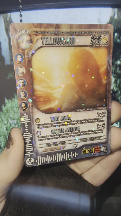 Yellowcard Holographic Trading Card