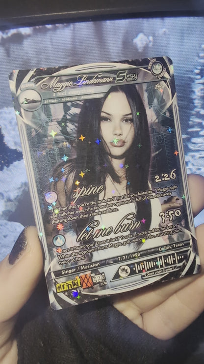 Maggie Lindemann Holographic Trading Card