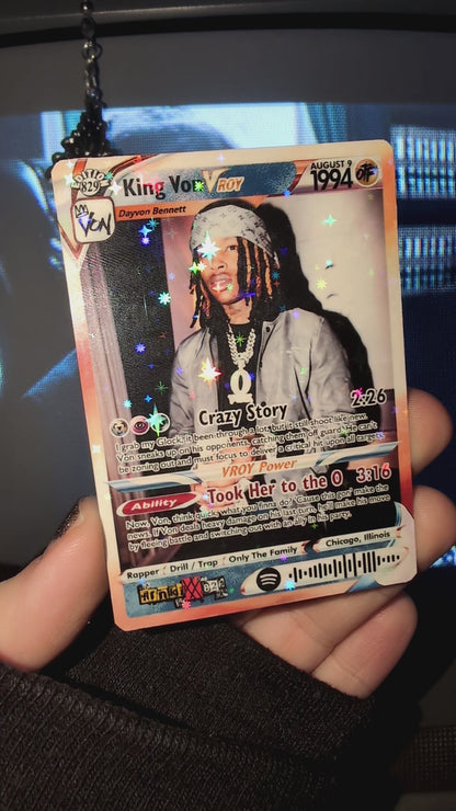 King Von Holographic Trading Card