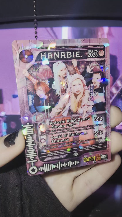 HANABIE. Holographic Trading Card