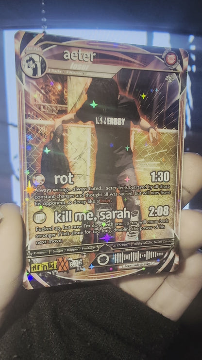 aeter Holographic Trading Card