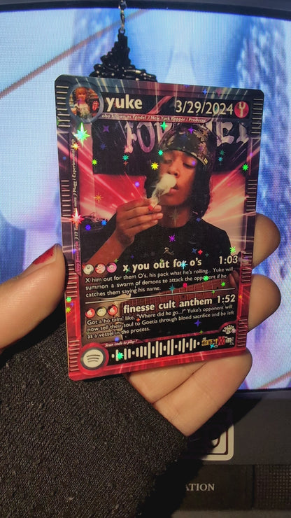 yuke Holographic Trading Card