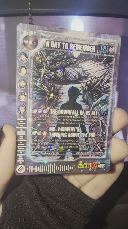 A Day To Remember Holographic Trading Card