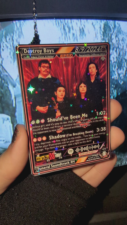 Destroy Boys Holographic Trading Card