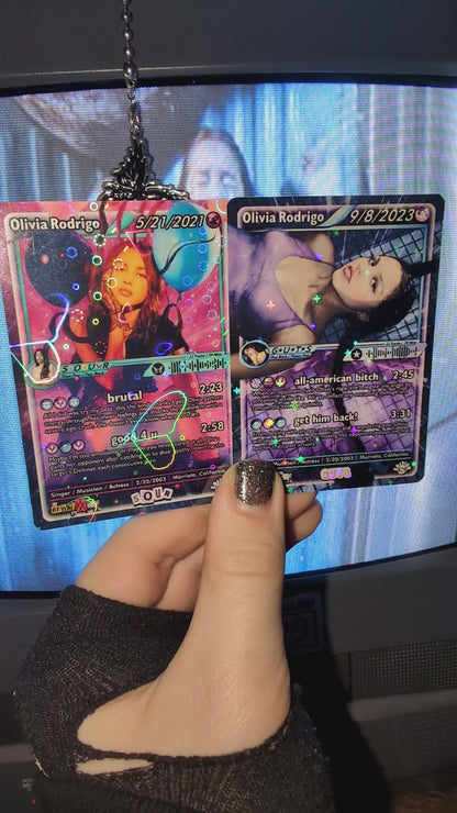 Olivia Rodrigo Holographic Trading Card Set