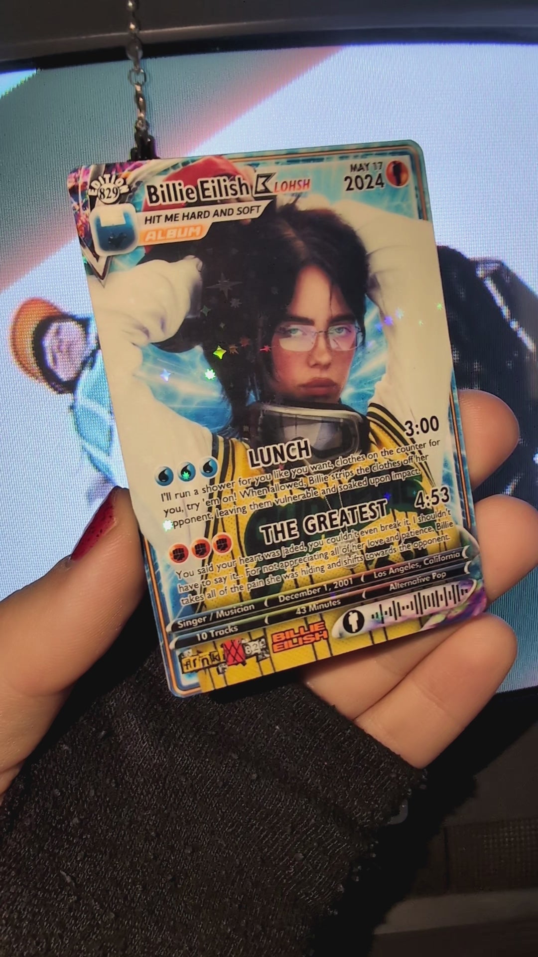 Billie Eilish Holographic Trading Card Set – frnkiXX.829