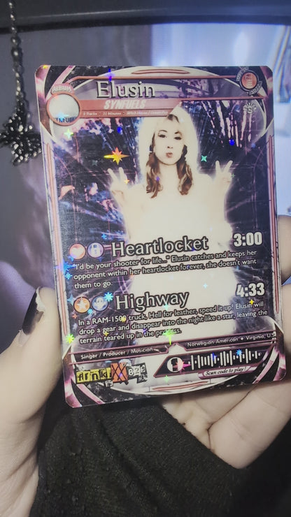 Elusin Holographic Trading Card