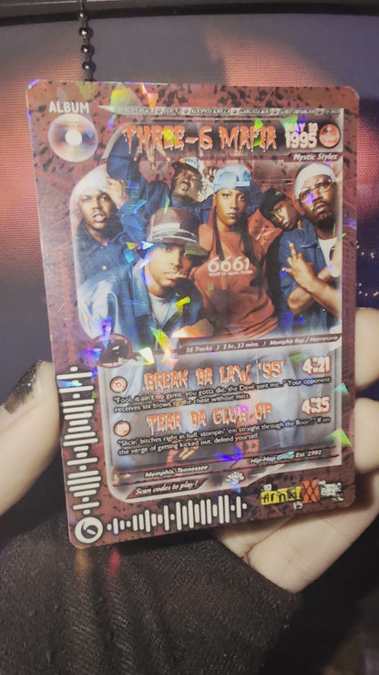Three 6 Mafia Holographic Trading Card