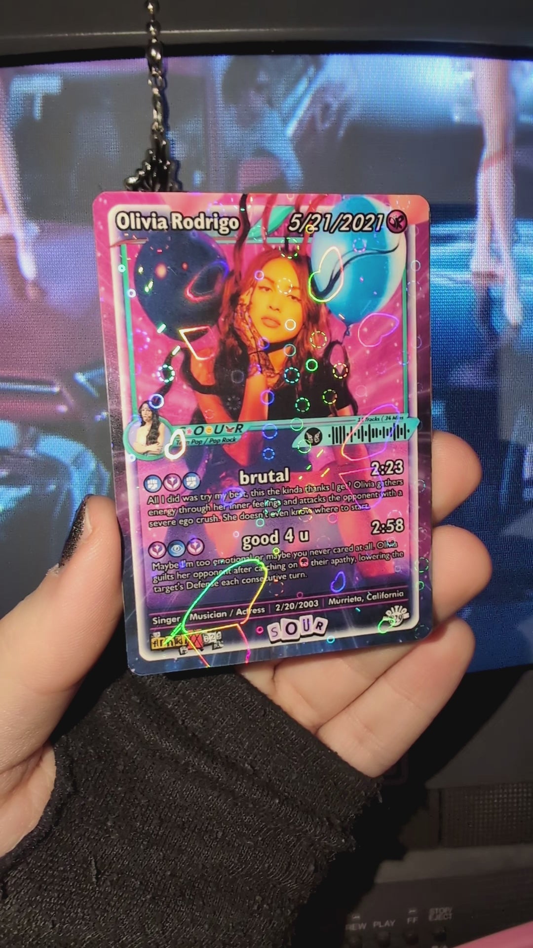 Olivia Rodrigo Holographic Trading Card Set – frnkiXX.829