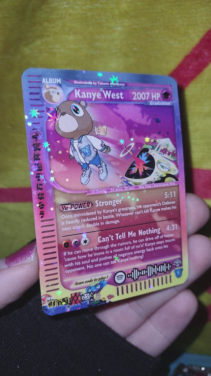 Kanye West - "Graduation" Holographic Trading Card