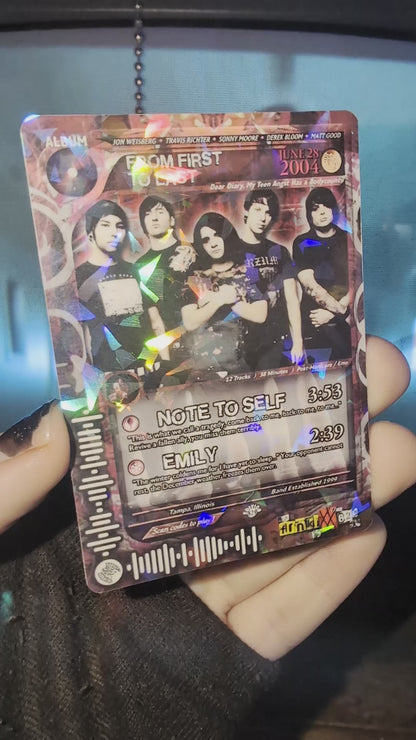 From First To Last Holographic Trading Card