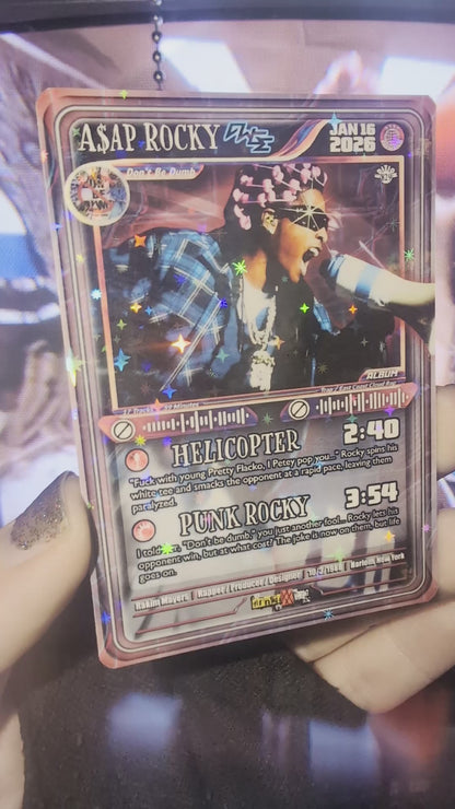 ASAP Rocky Holographic Trading Card Set
