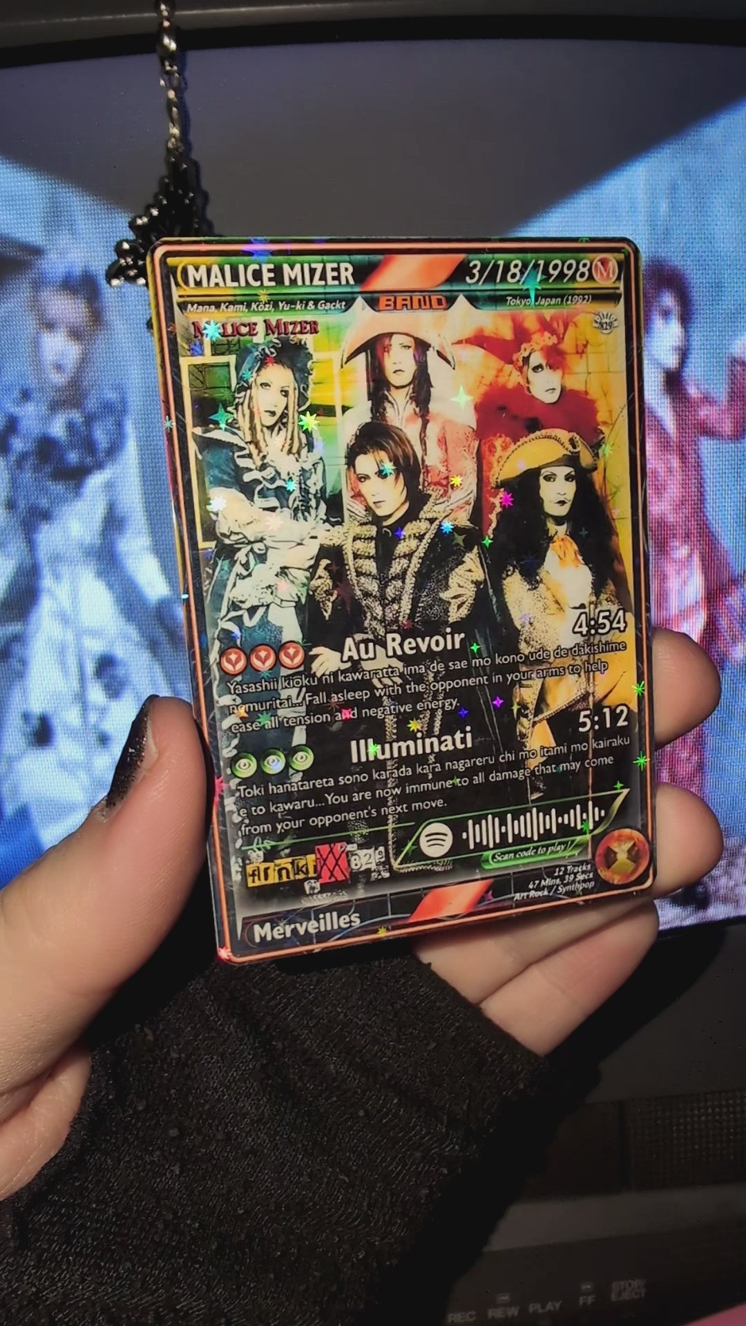 Malice Mizer Holographic Trading Card – frnkiXX.829