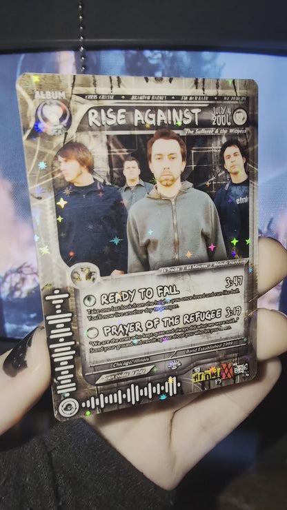 Rise Against Holographic Trading Card