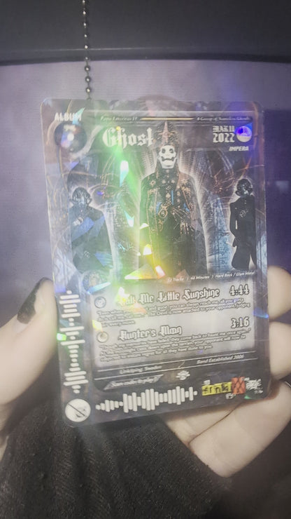 Ghost Holographic Trading Card