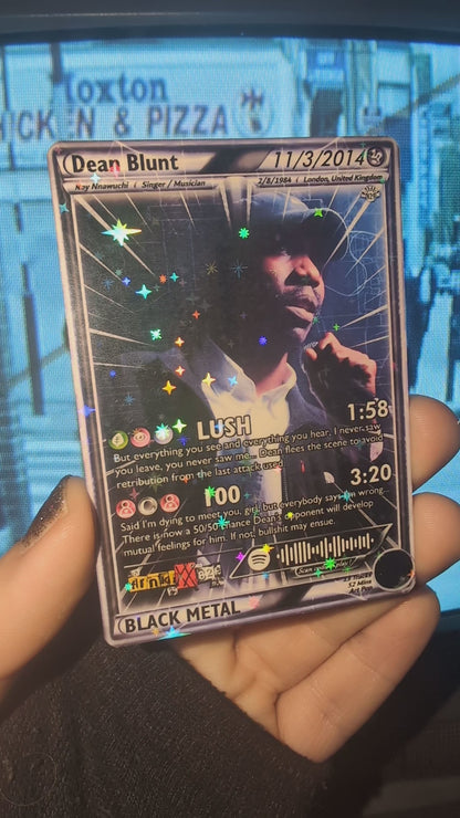 Dean Blunt Holographic Trading Card