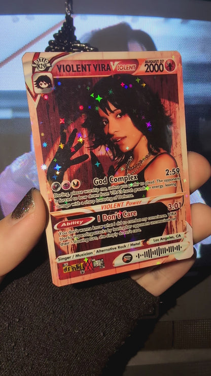 VIOLENT VIRA Holographic Trading Card