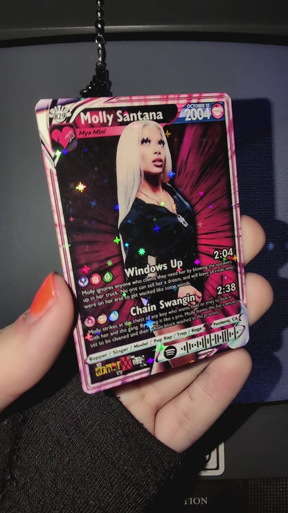 Molly Santana Holographic Trading Card