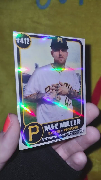 Mac Miller Holographic Baseball Trading Card