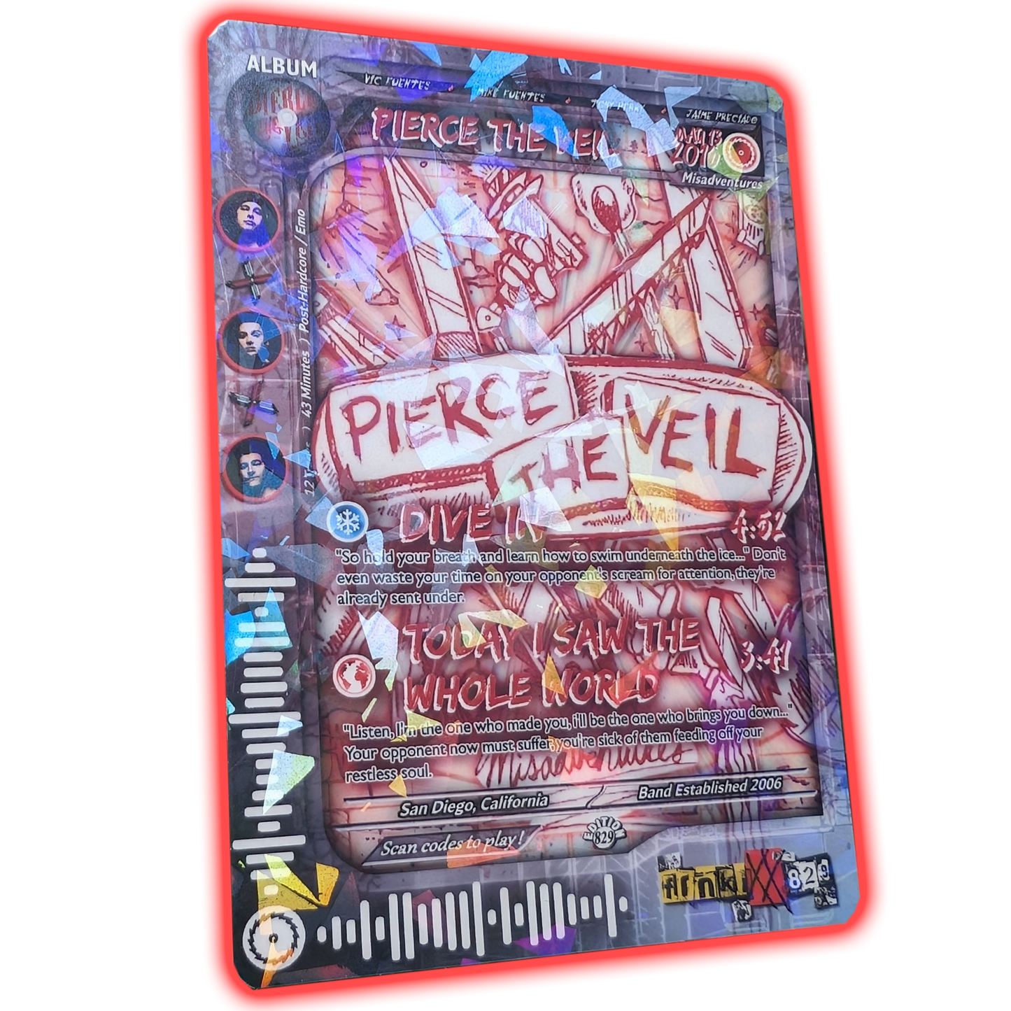 PTV Holographic Trading Card Set