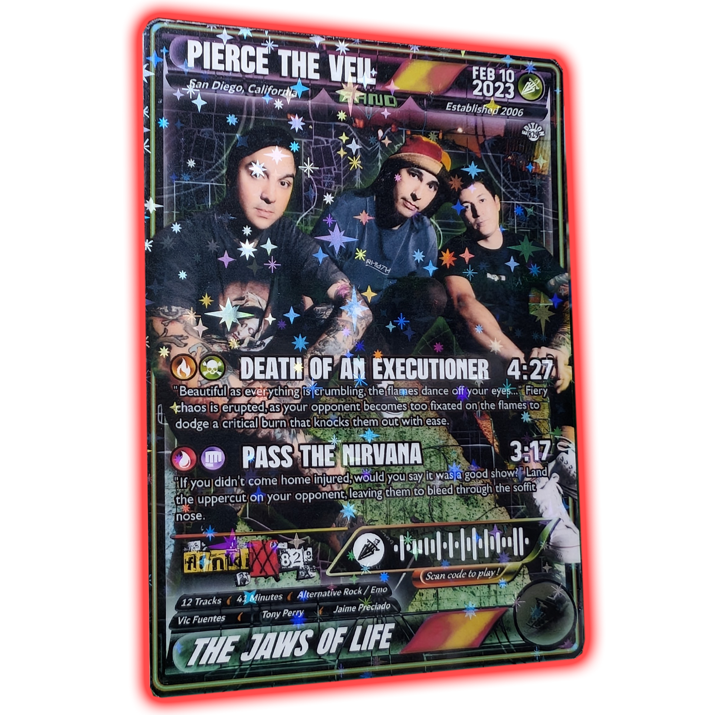 PTV Holographic Trading Card Set