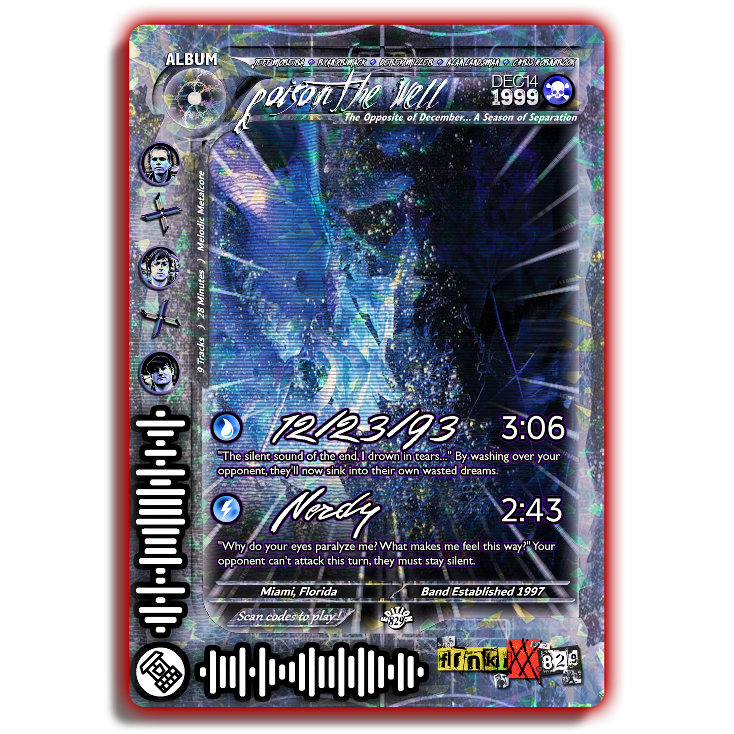 Poison The Well Holographic Trading Card