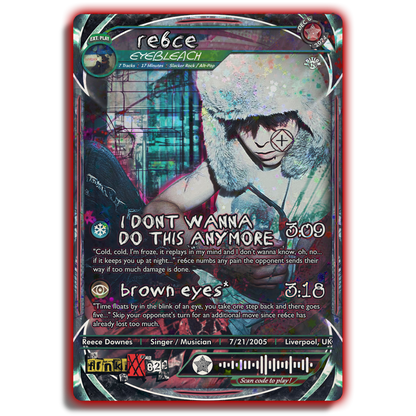re6ce Holographic Trading Card