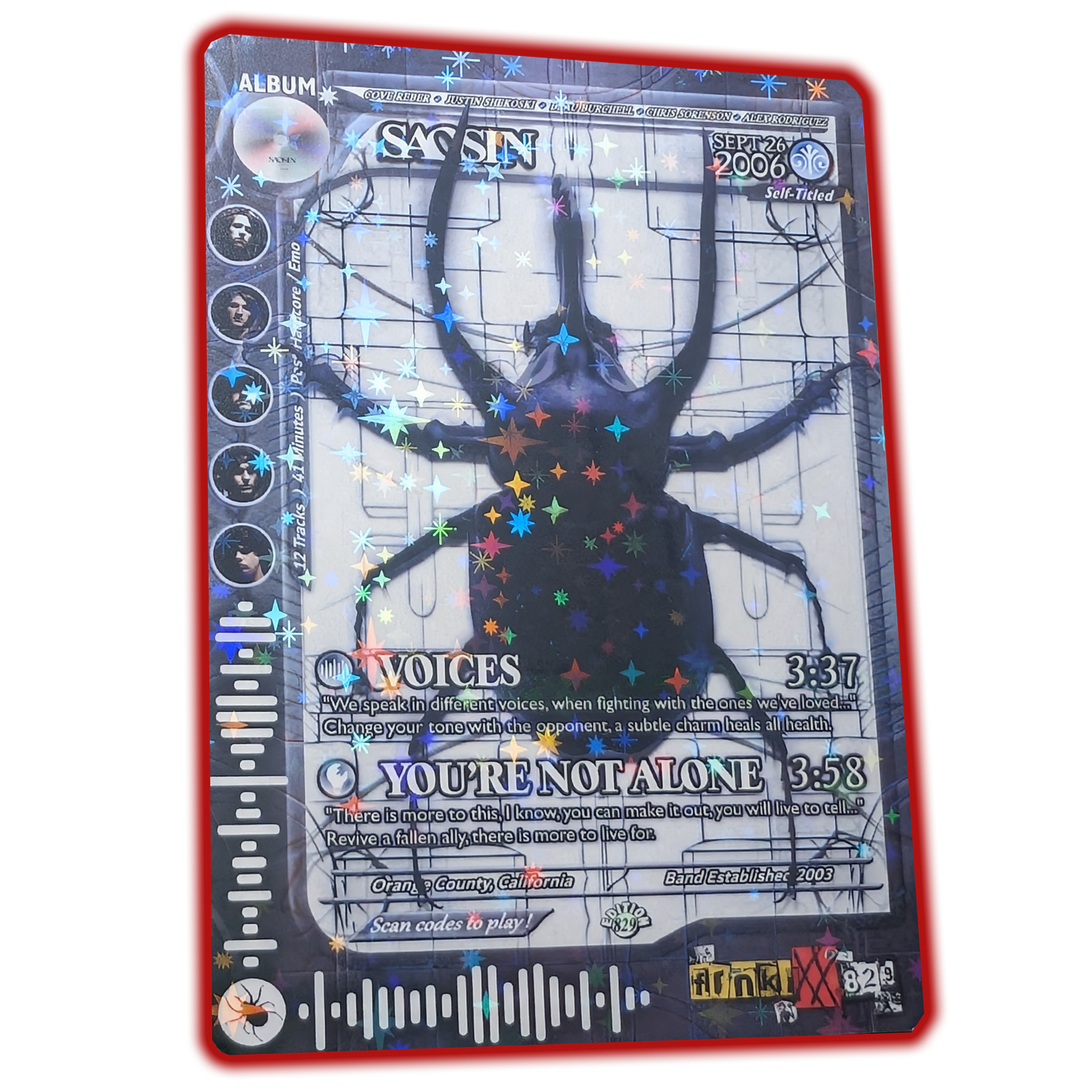 Saosin Holographic Trading Card
