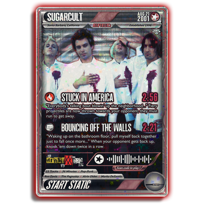 Sugarcult Holographic Trading Card