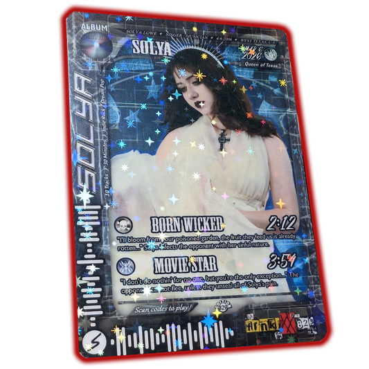 Solya Holographic Trading Card