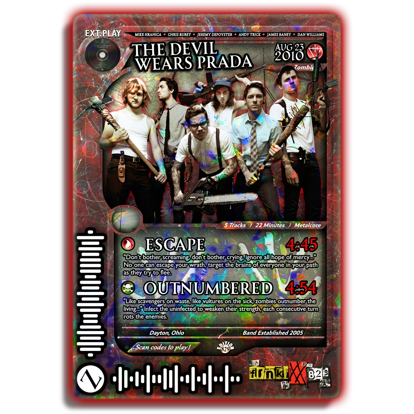 T.D.W.P. Holographic Trading Card Set