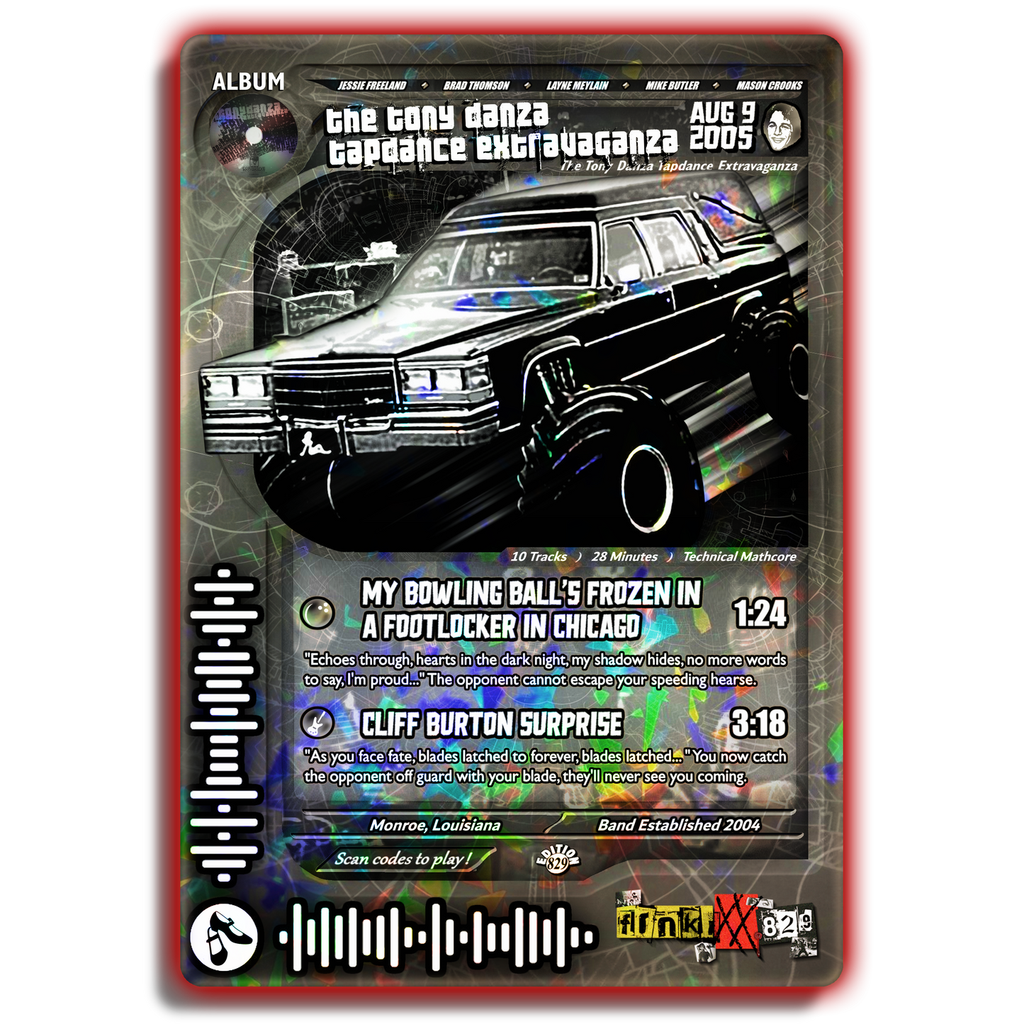 T.T.D.T.E. Holographic Trading Card