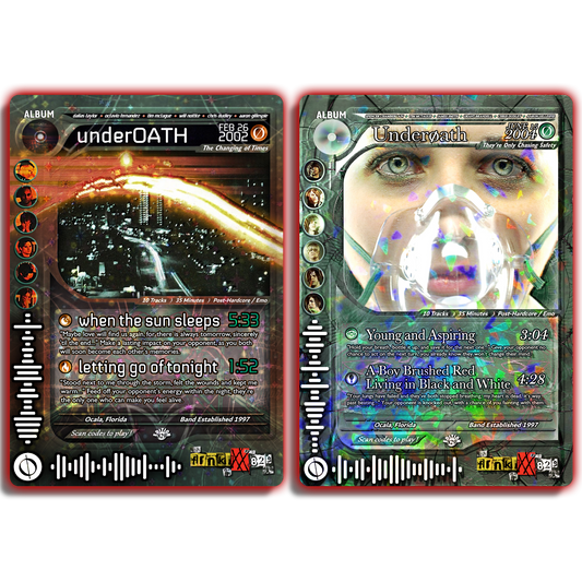 Underoath Holographic Trading Card Set