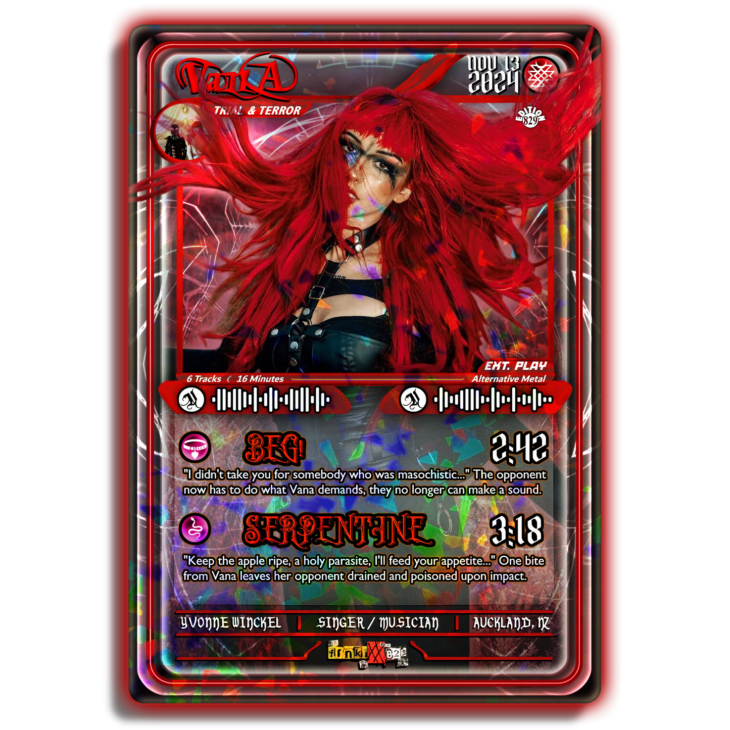 VANA Holographic Trading Card