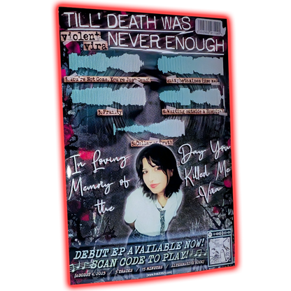 VIOLENT VIRA - "'Till Death Was Never Enough" Poster