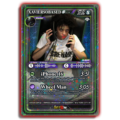 xaviersobased Holographic Trading Card Set