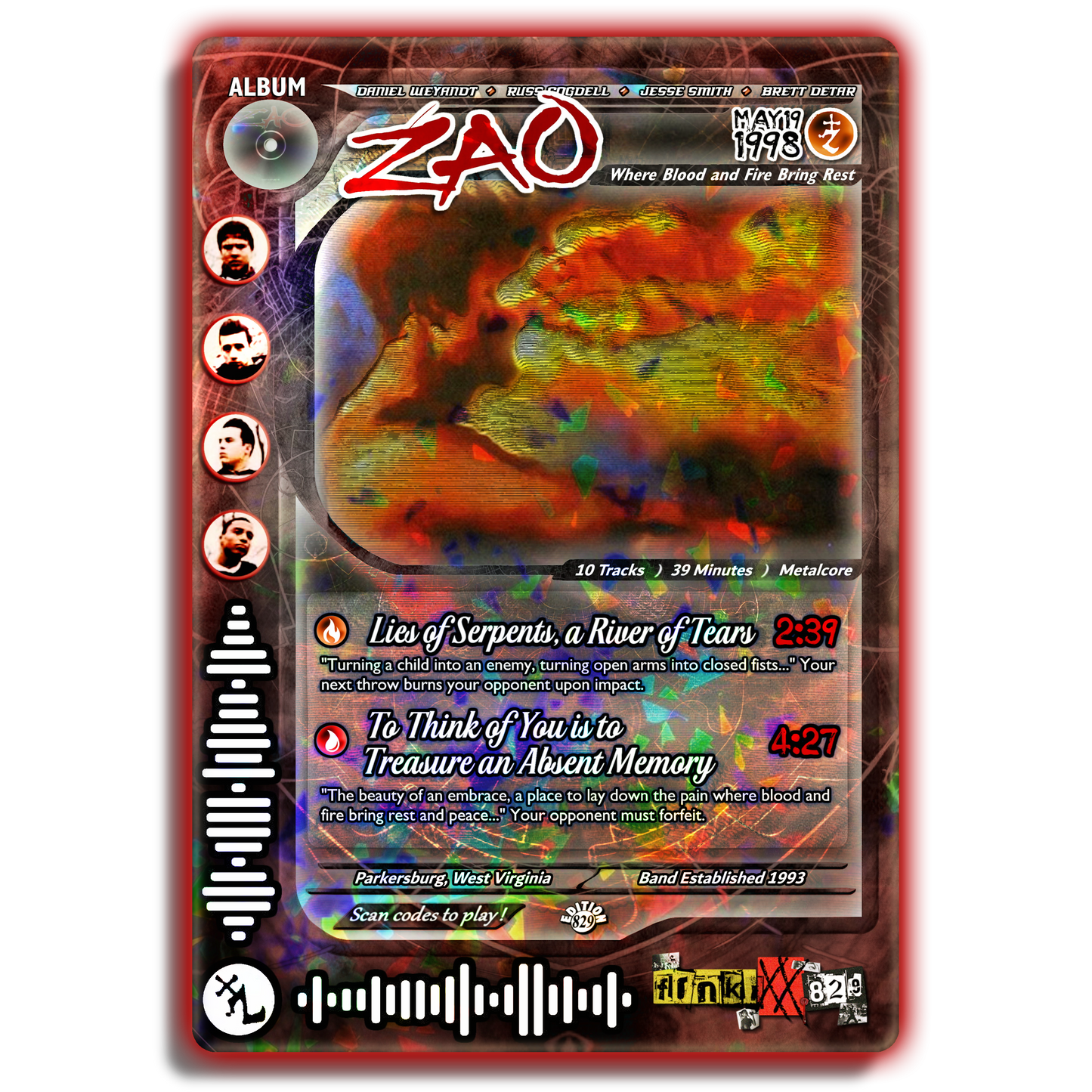 ZAO Holographic Trading Card